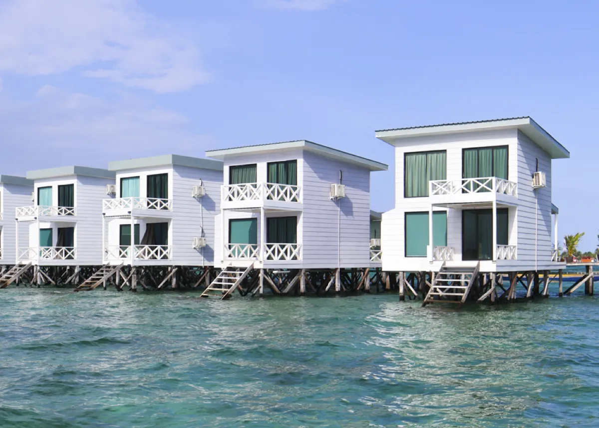 Double storey overwater villa exterior